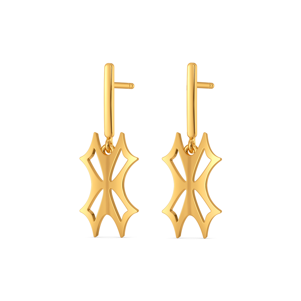 Caught up in Cinch Gold Earrings