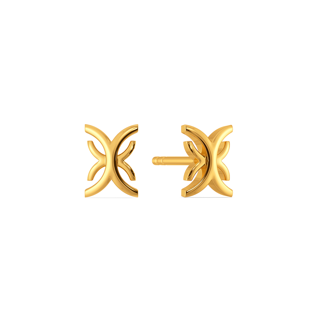 Caught up in Cinch Gold Earrings