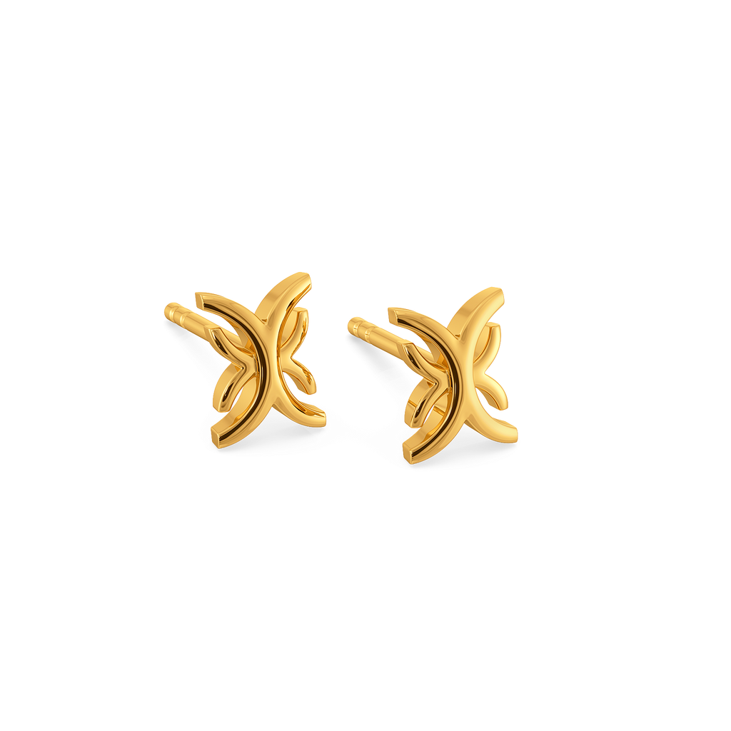 Caught up in Cinch Gold Earrings