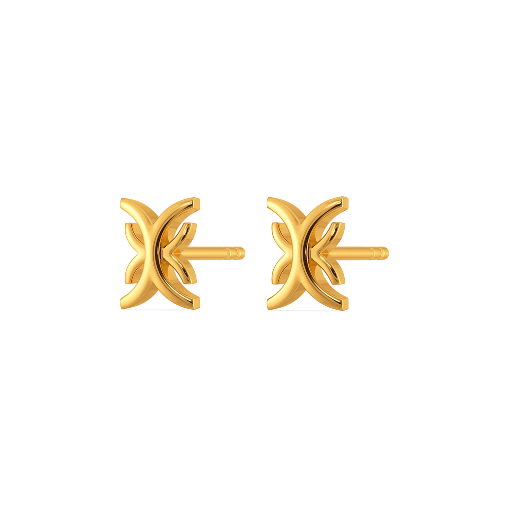 Caught up in Cinch Gold Earrings