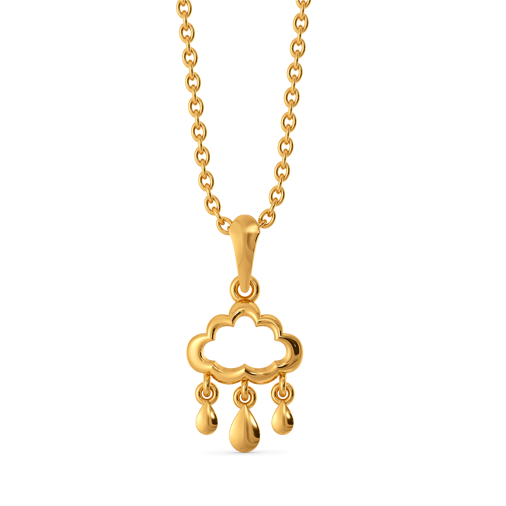 Whispering Clouds Gold Pendants
