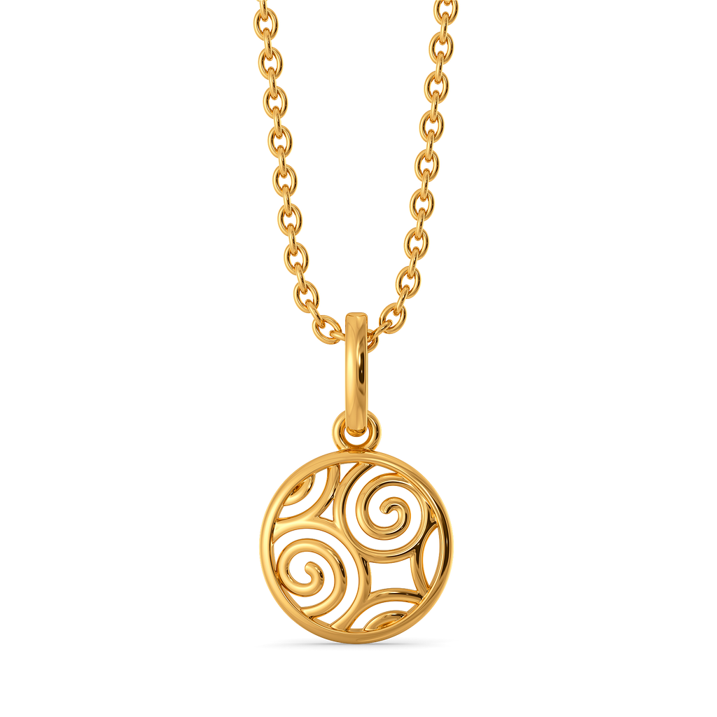 Twinkle Cutwork Gold Pendants