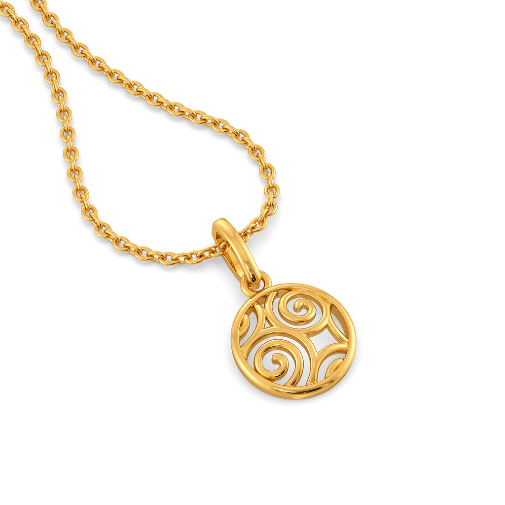 Twinkle Cutwork Gold Pendants