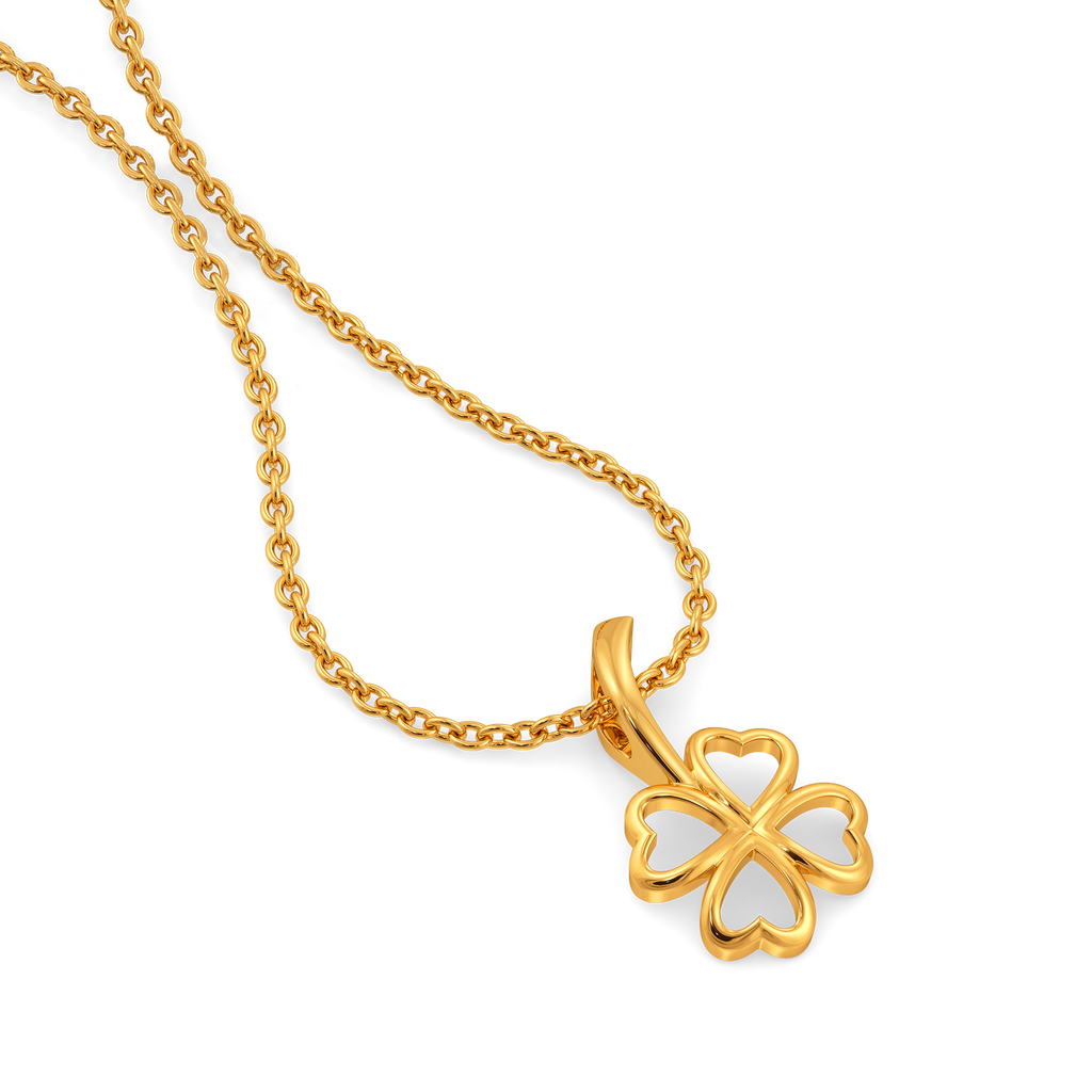 Lucky Clover Gold Pendants