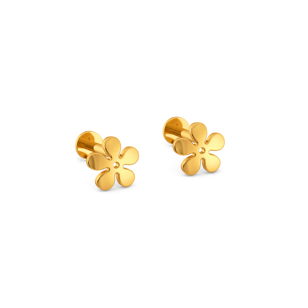 My Little Garden Gold Earrings