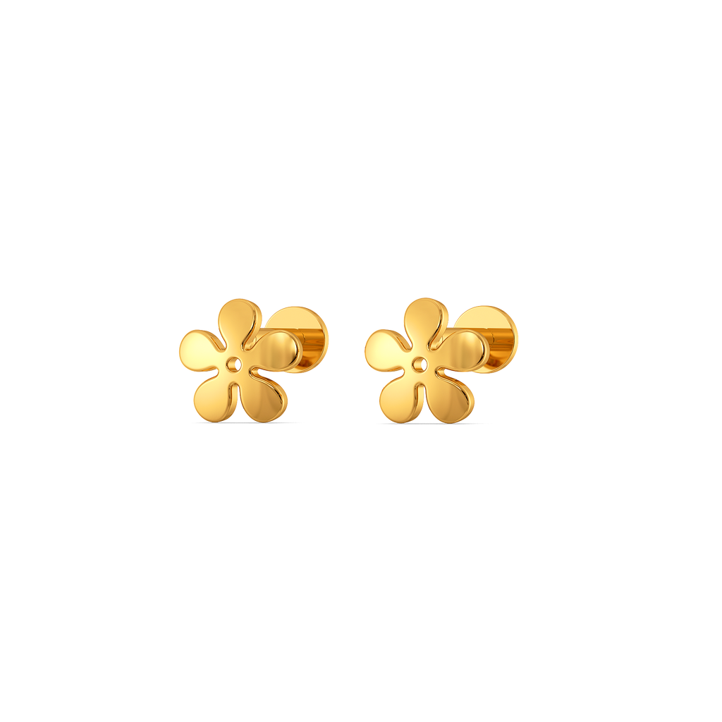My Little Garden Gold Earrings
