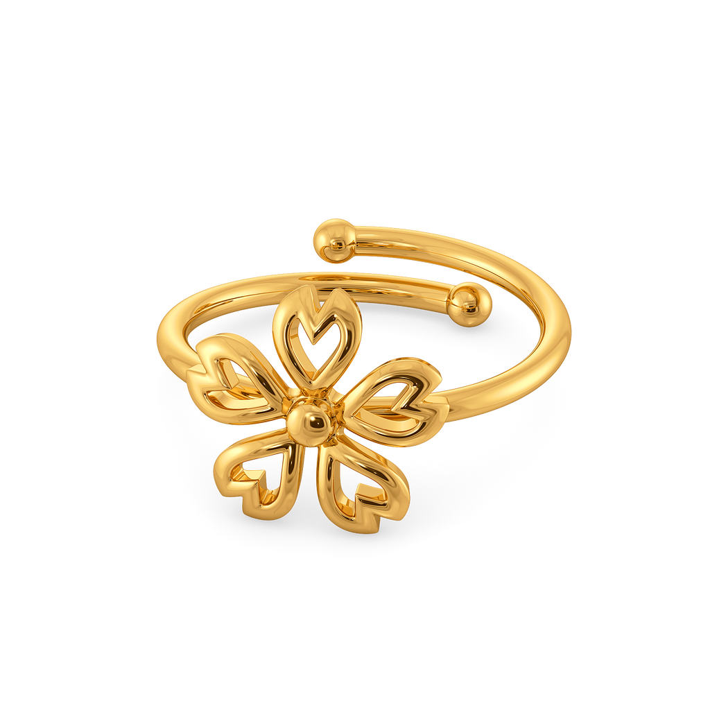 Beautiful Garden Gold Rings alternate view 2