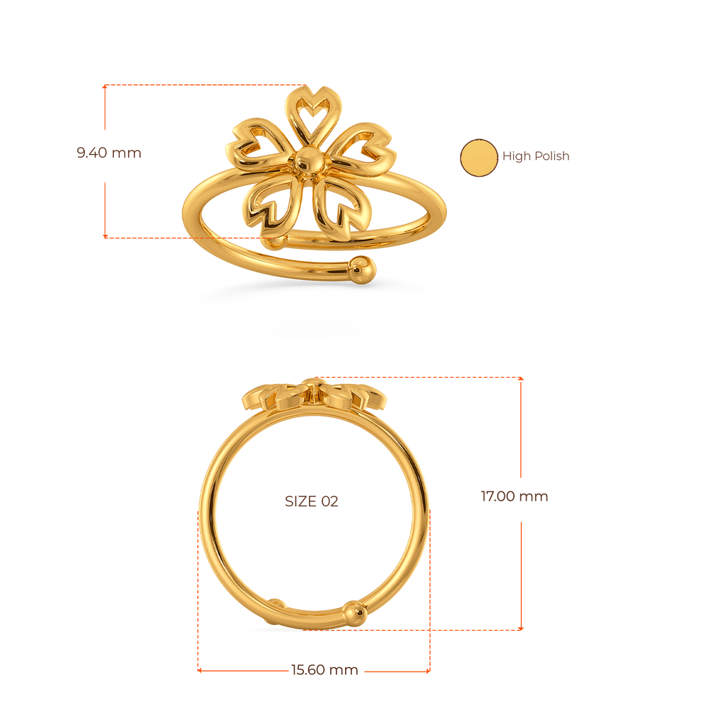Beautiful Garden Gold Rings image