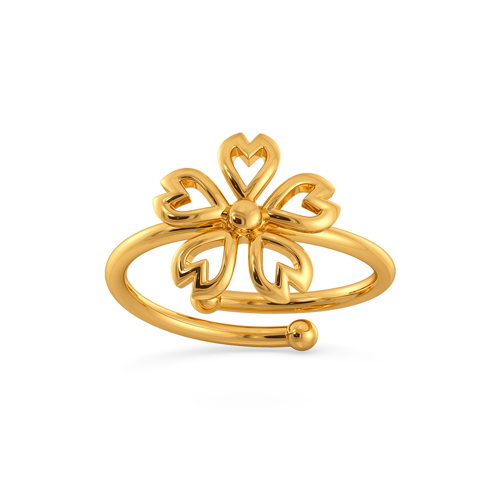 Beautiful Garden Gold Rings alternate view 3