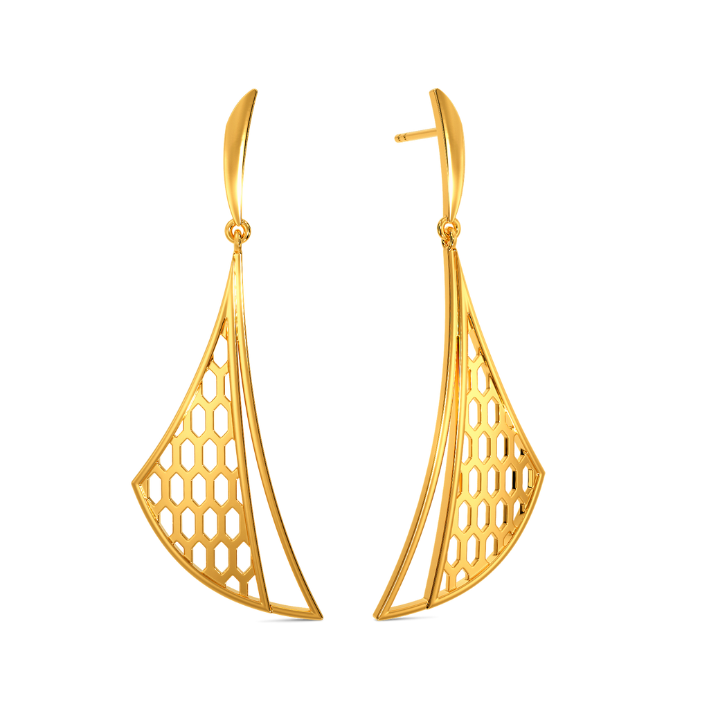 Slytherine Gold Earrings