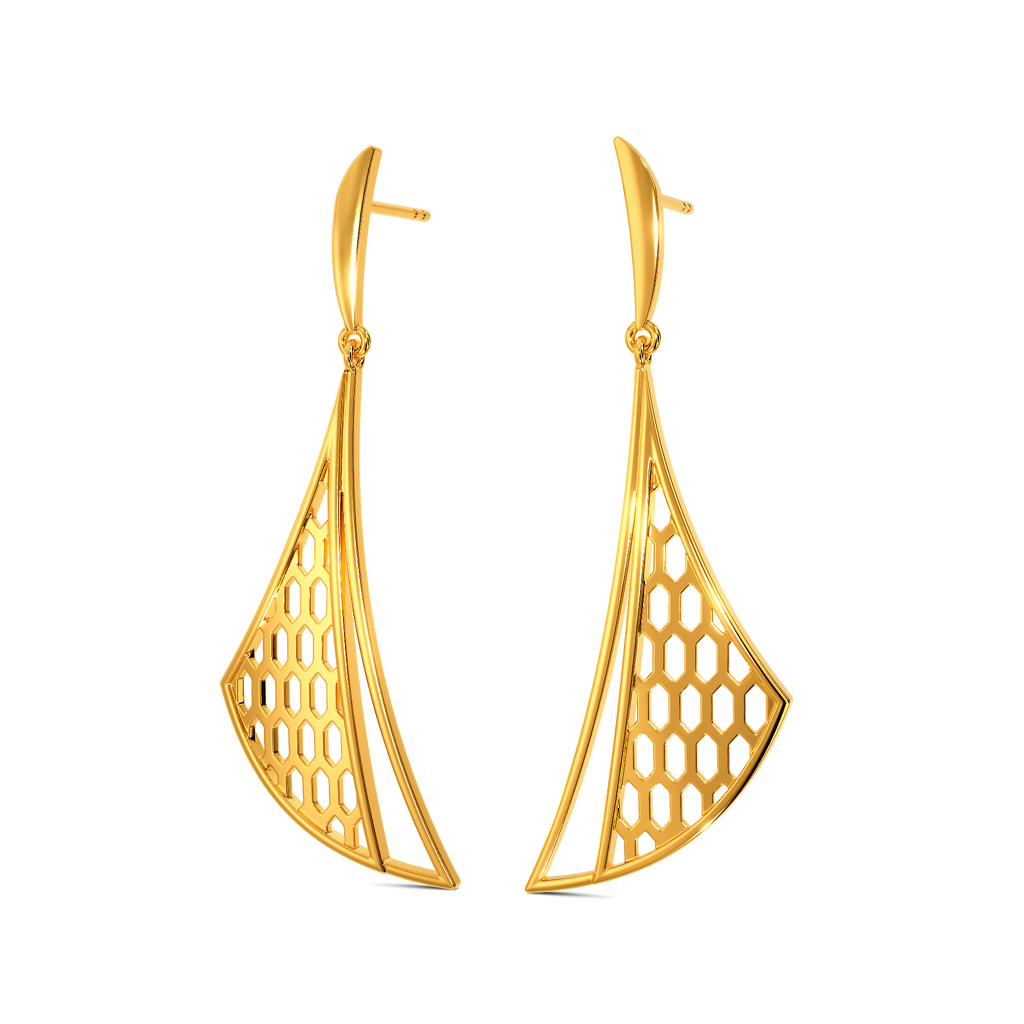 Slytherine Gold Earrings