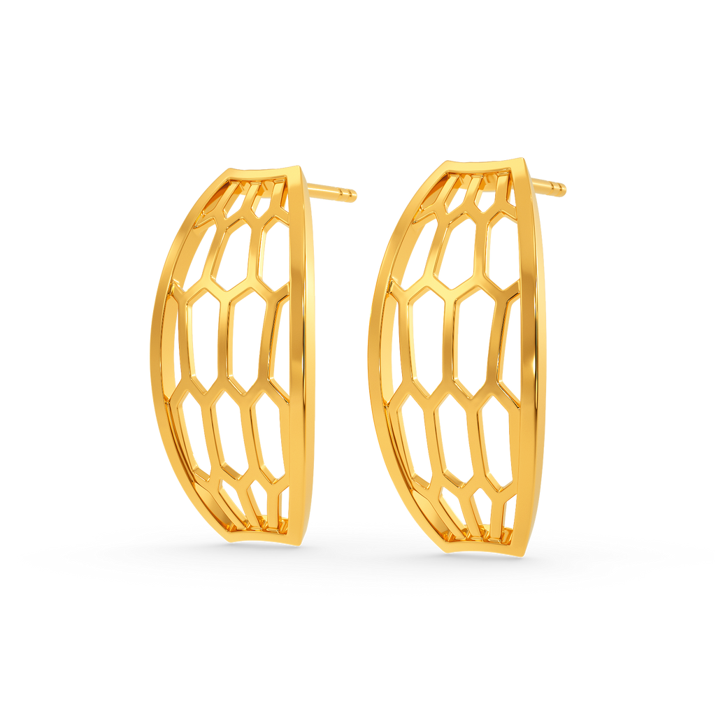 Hiss N Tell Gold Earrings