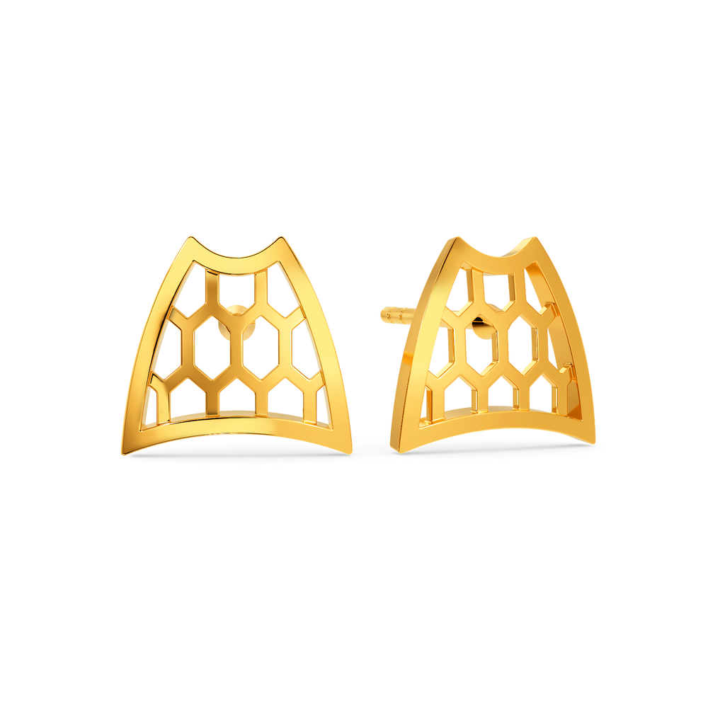 Hiss N Tell Gold Earrings