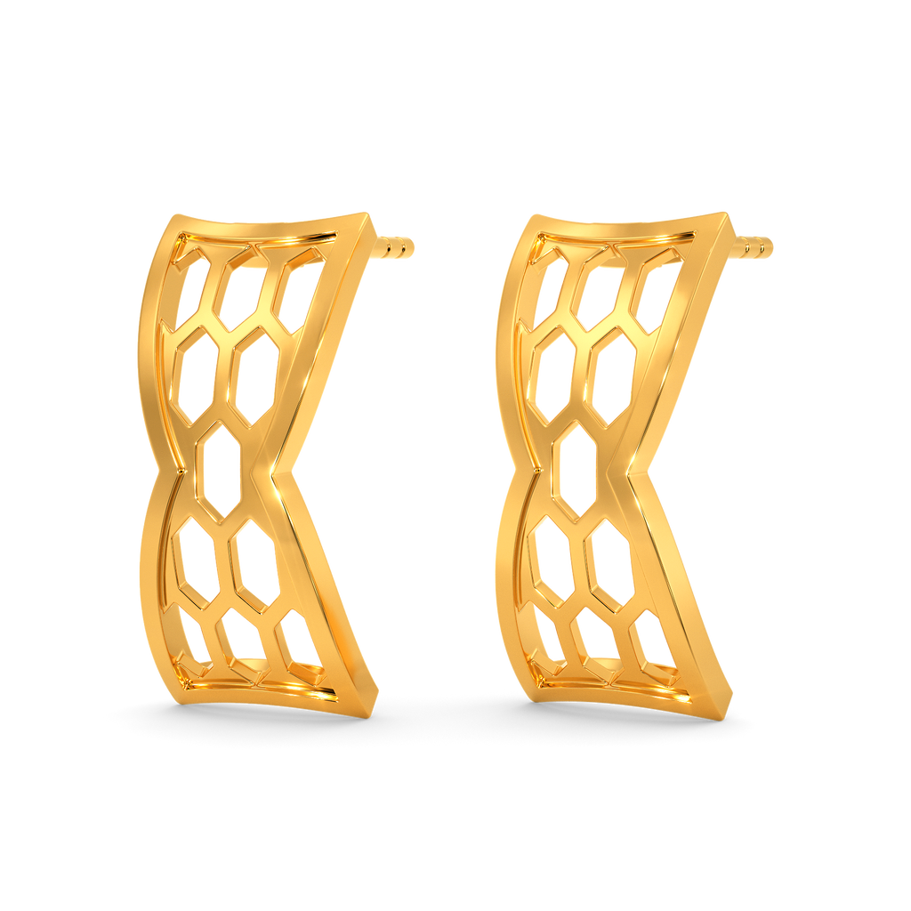 Scales N Grace Gold Earrings