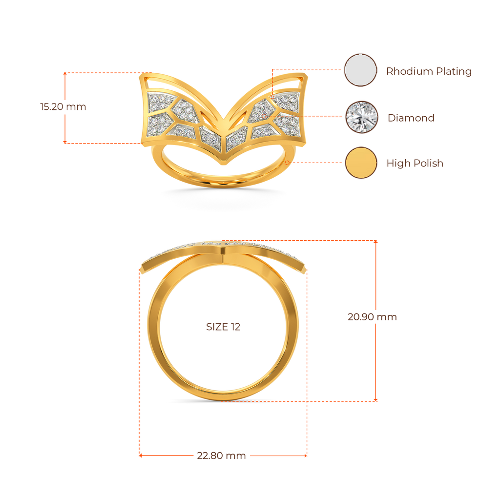 Hisss Charm Diamond Rings image