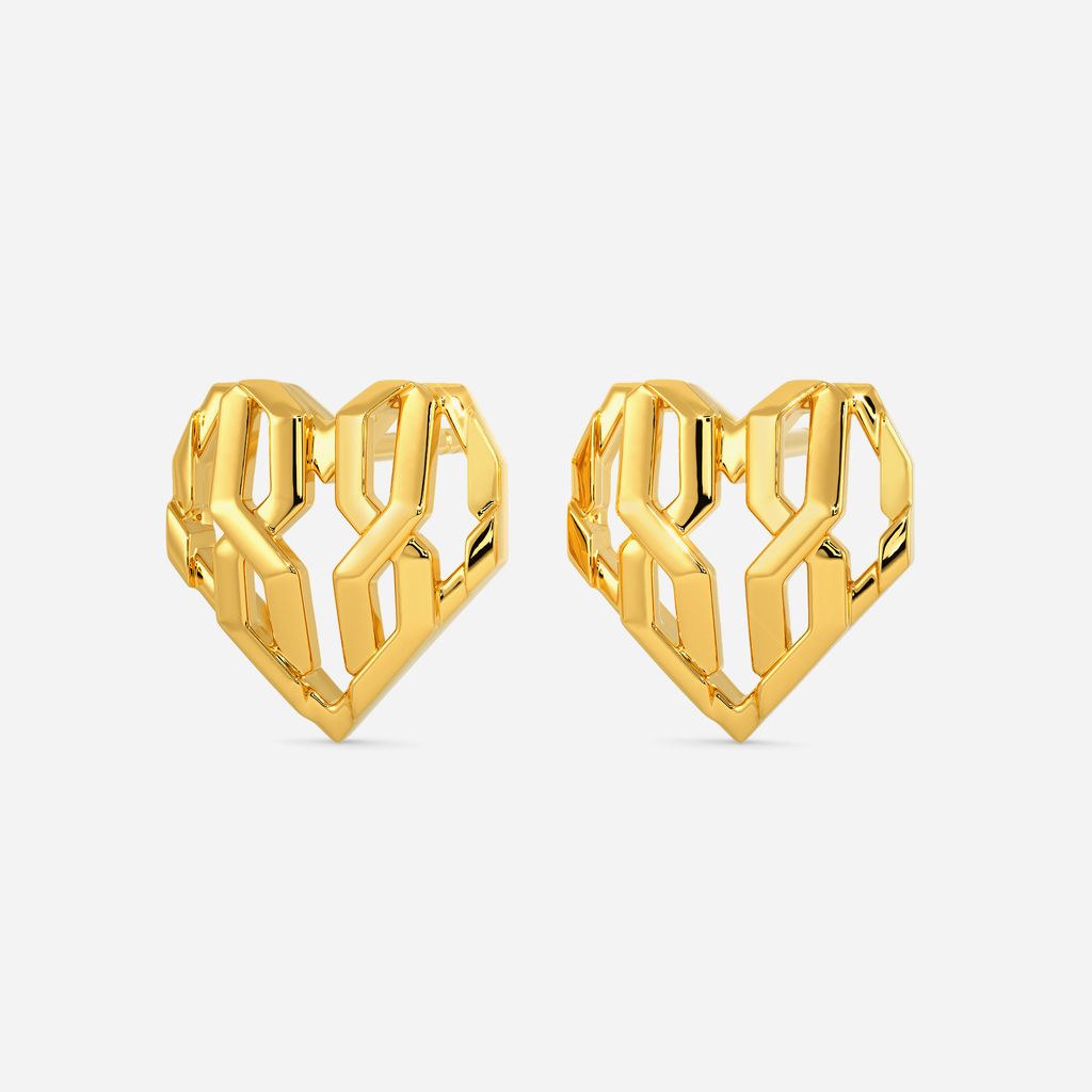 Yarns of Love Gold Earrings