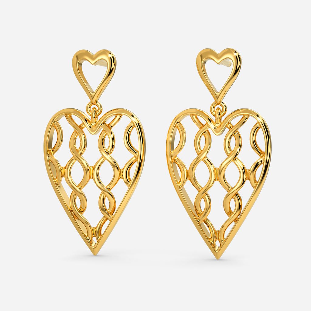 Knotty Romance Gold Earrings