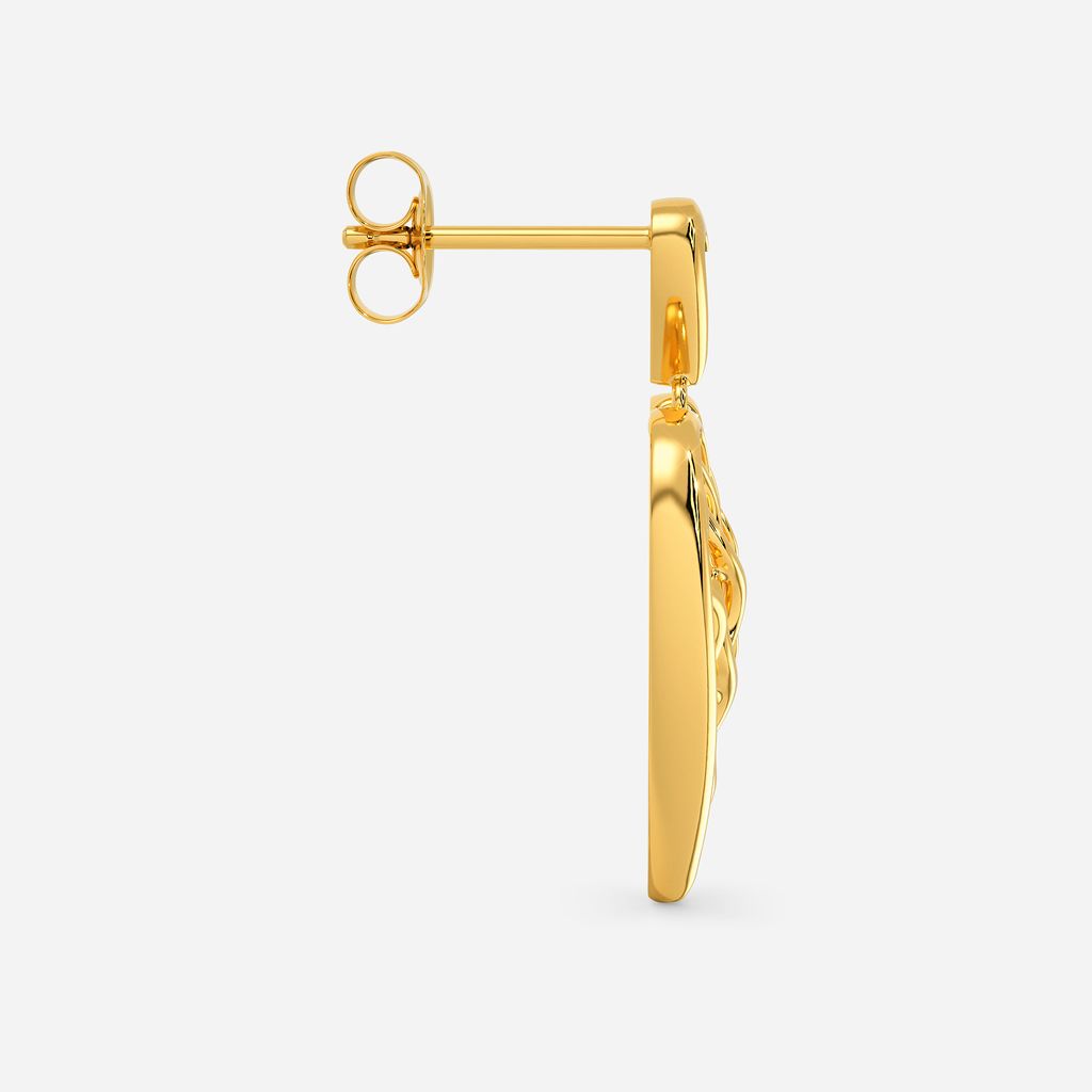 Knotty Romance Gold Earrings