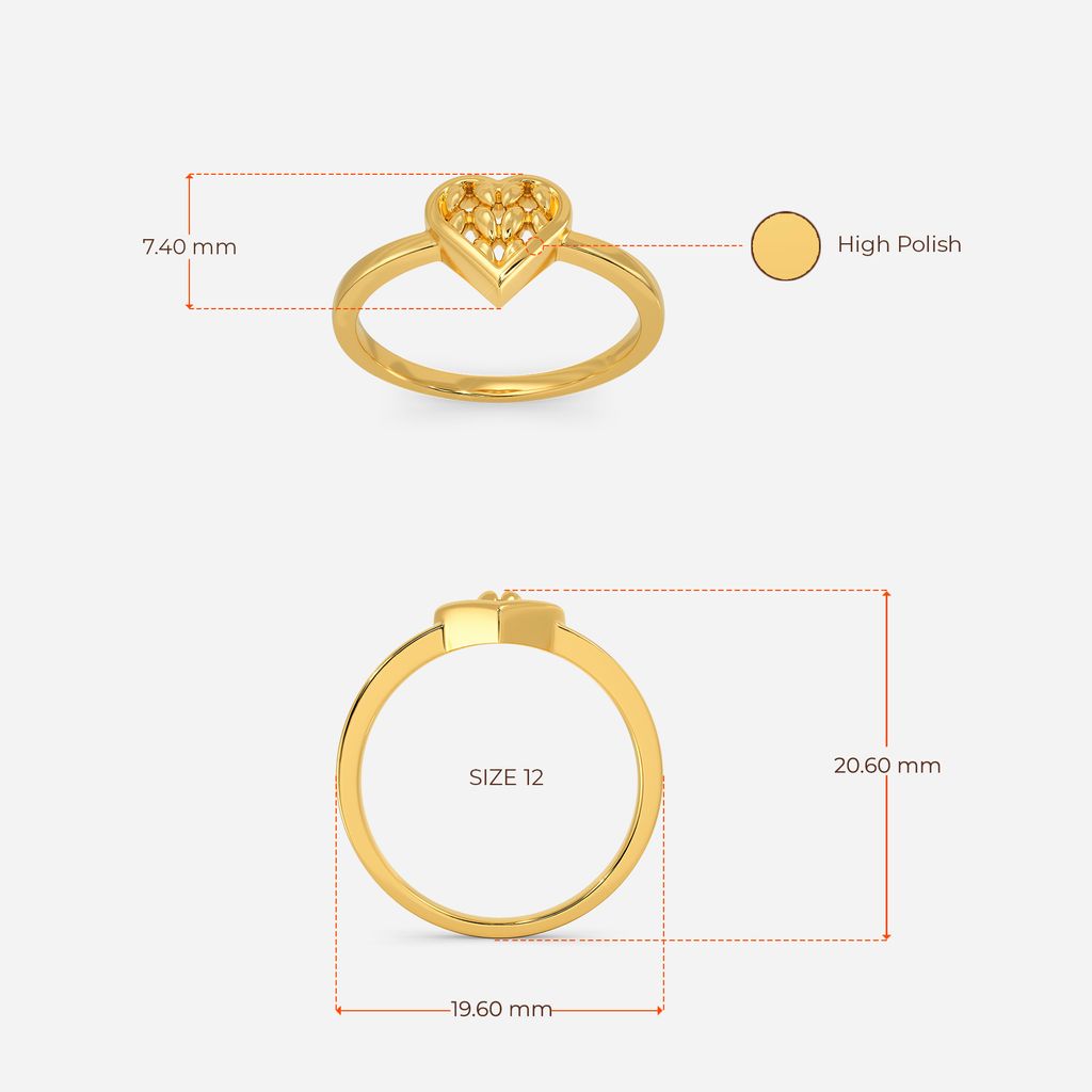 Knitted to Love Gold Rings image