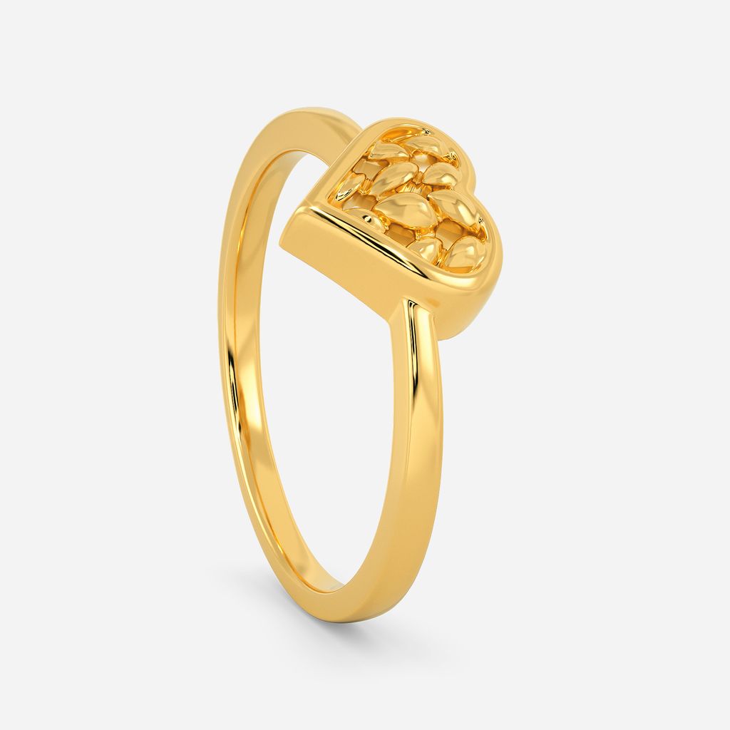 Knitted to Love Gold Rings image