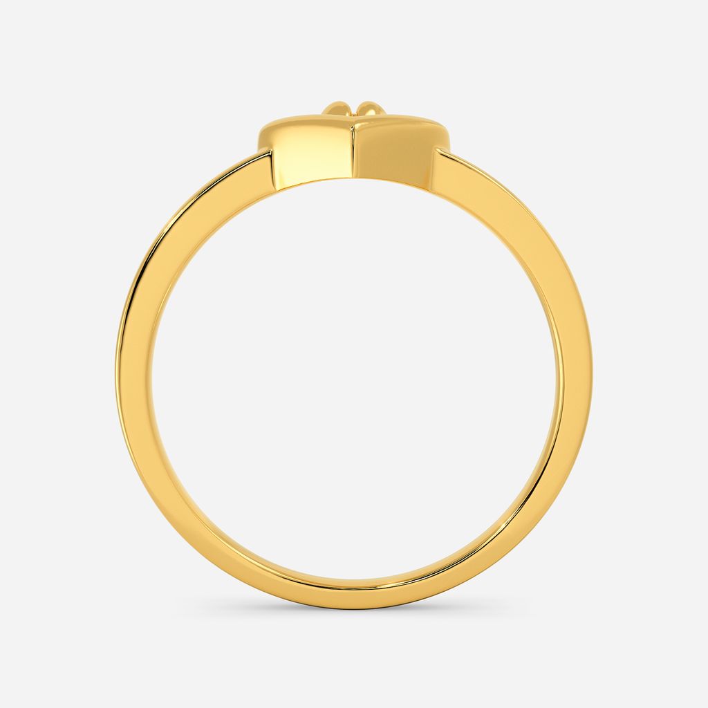 Knitted to Love Gold Rings image