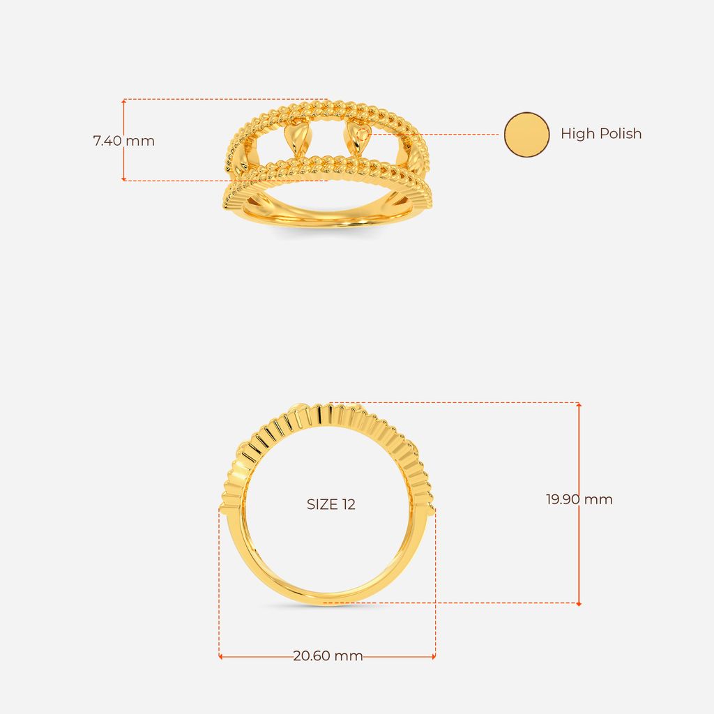 Hearty Knits Gold Rings image