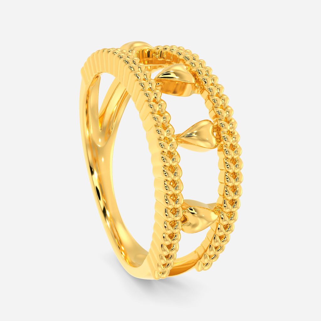 Hearty Knits Gold Rings image