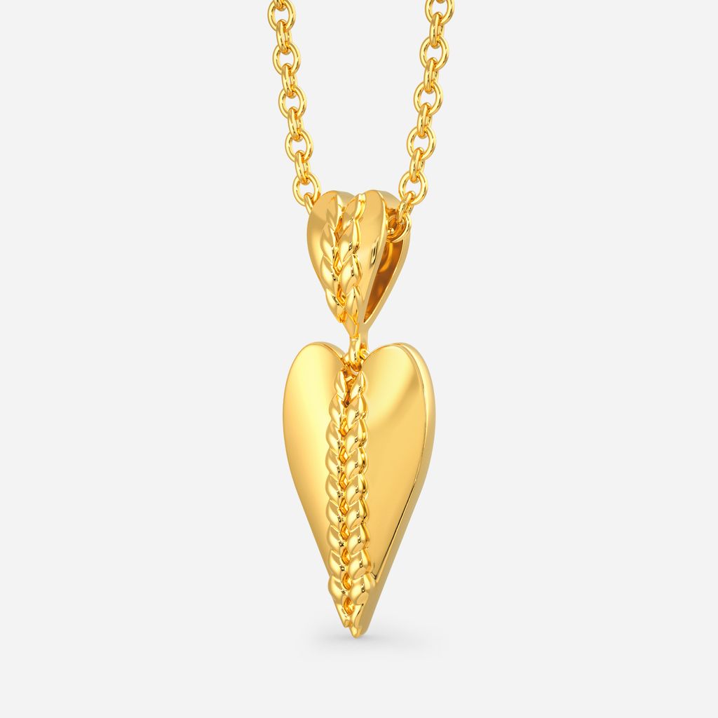 Hearty Knits Gold Pendants