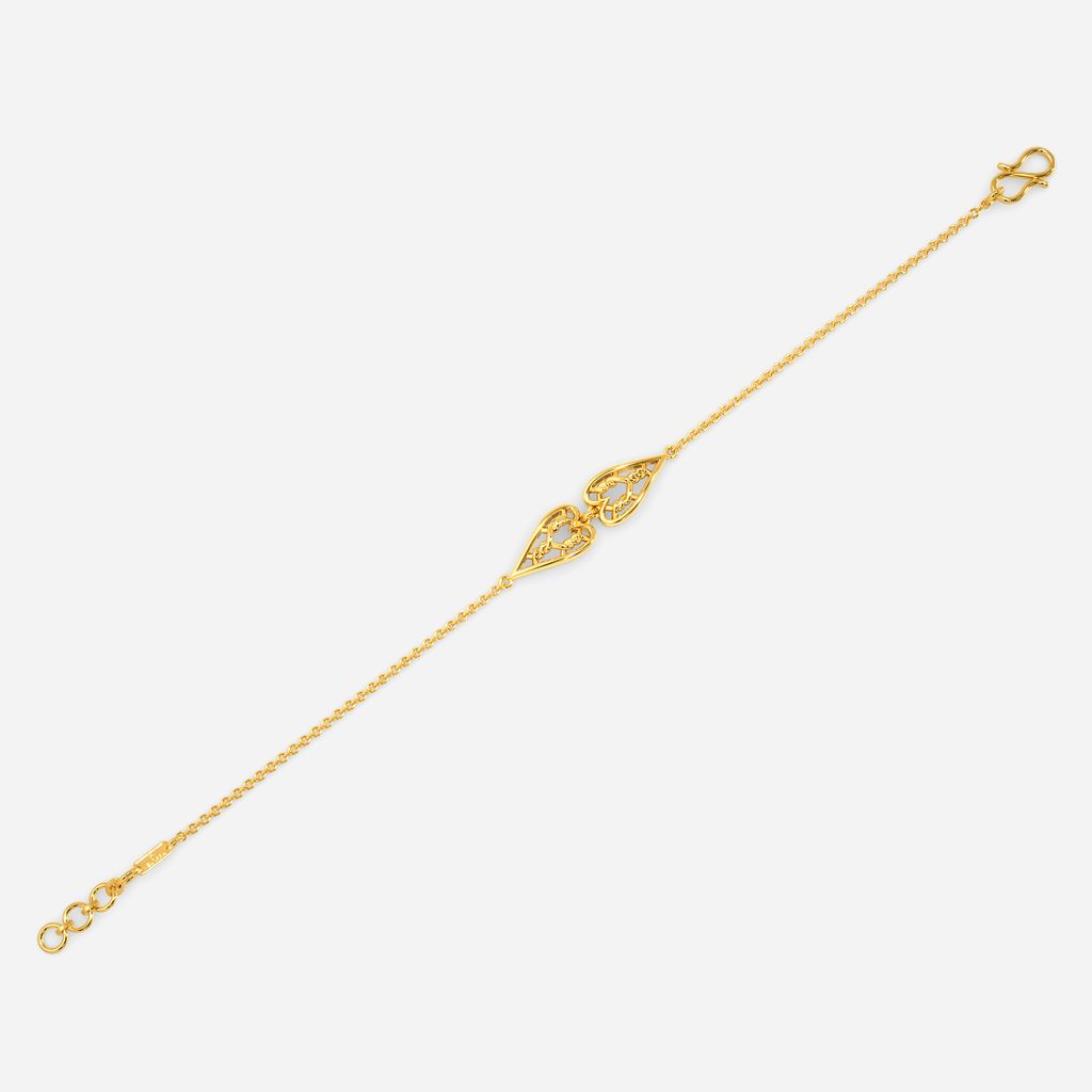 Knit To Heart Gold Bracelets