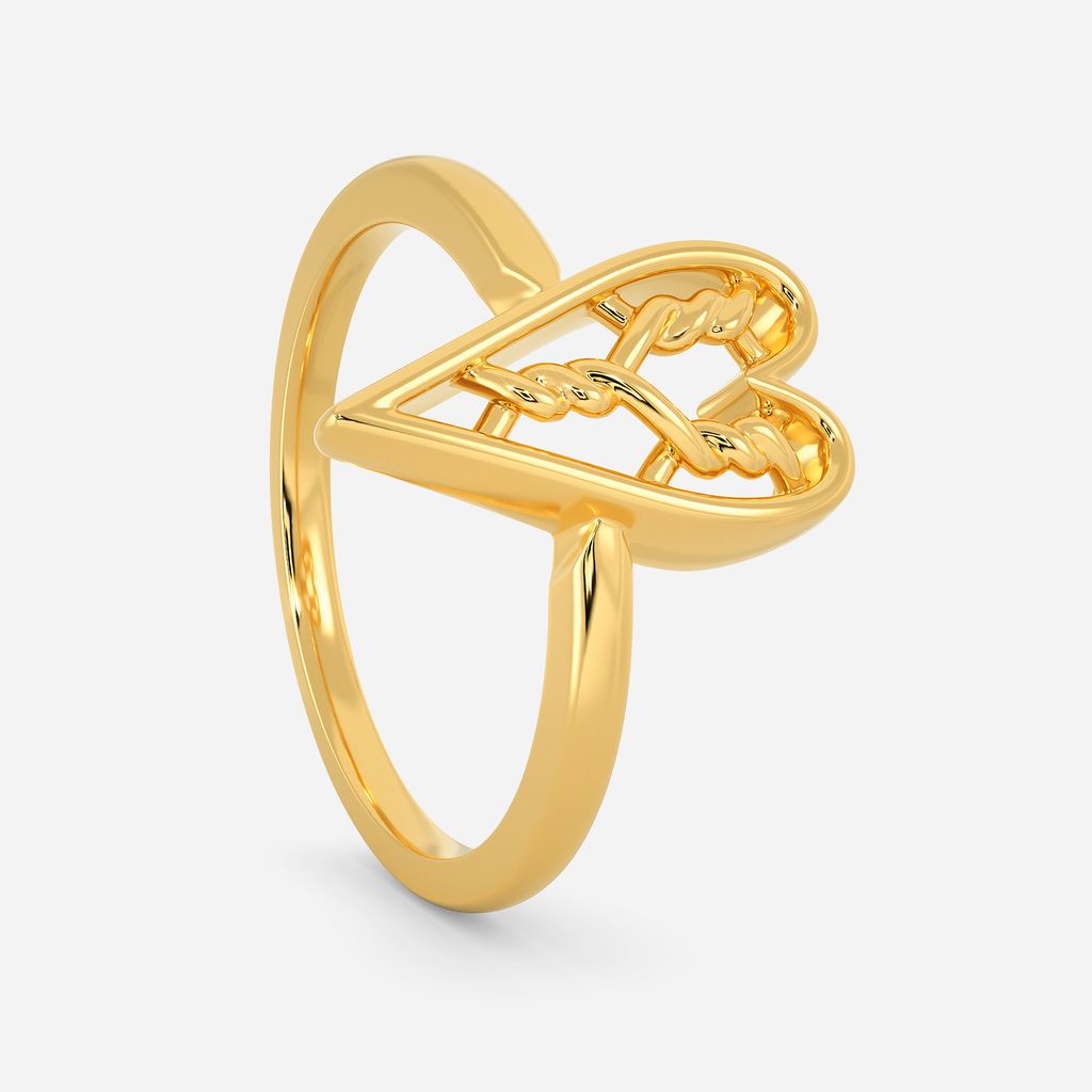 Knit To Heart Gold Rings image