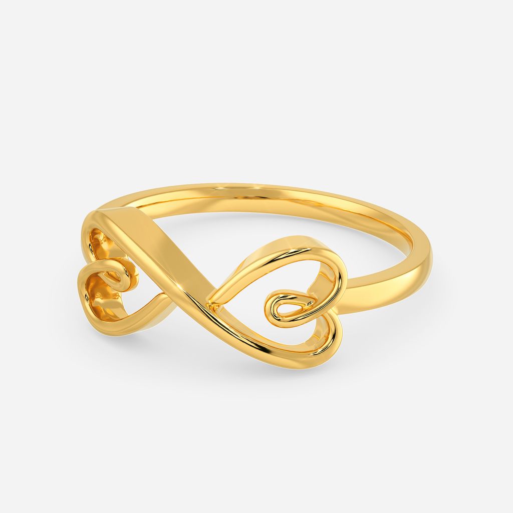 Purl O Heart Gold Rings alternate view 2