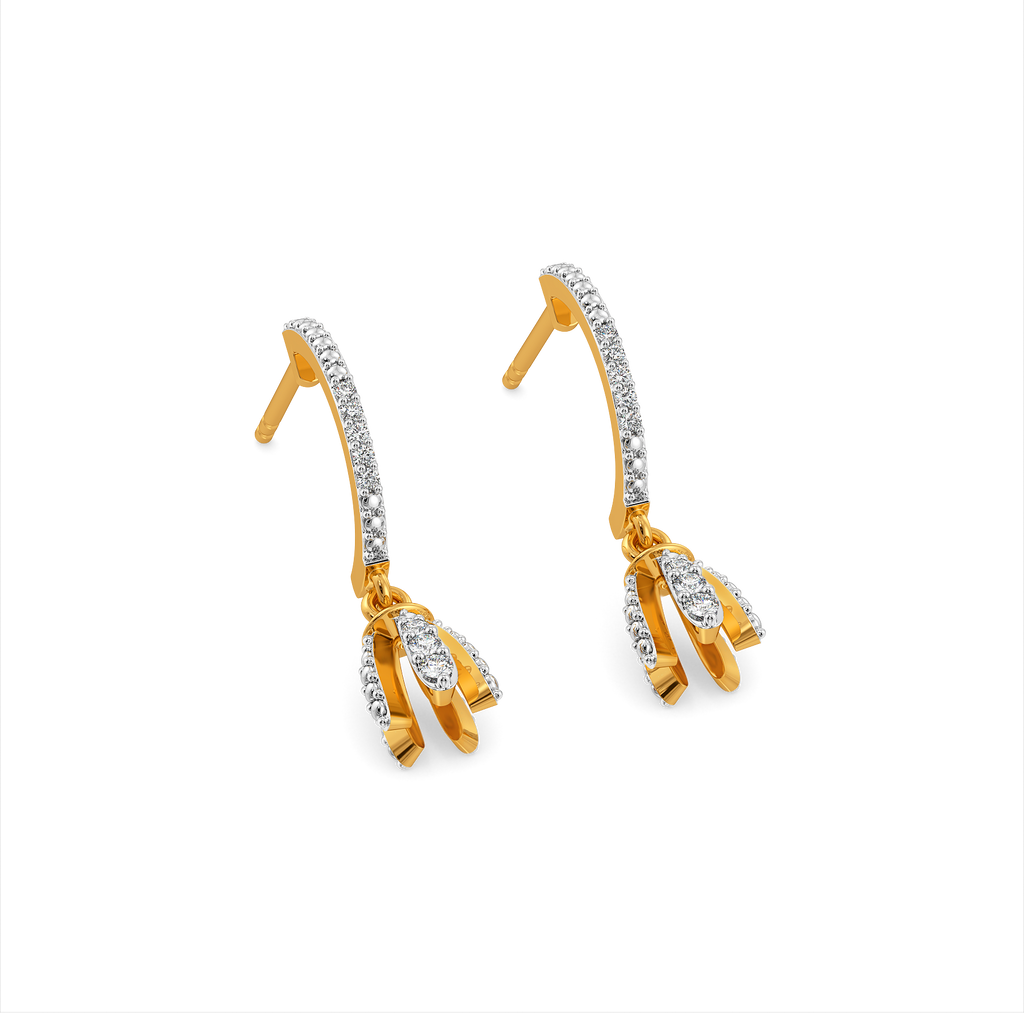 Hem It Up Diamond Earrings
