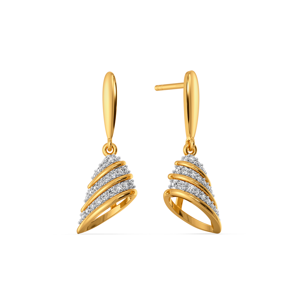 Hem Vibe Diamond Earrings