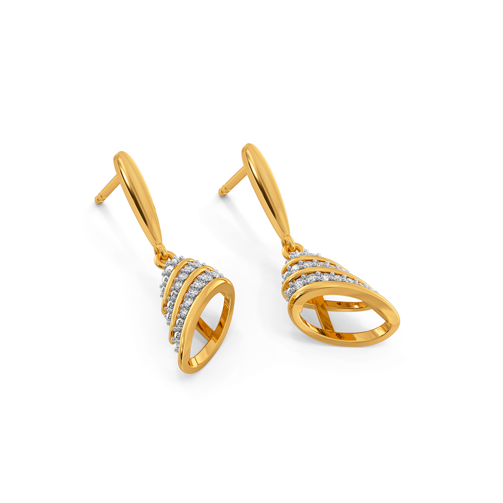 Hem Vibe Diamond Earrings