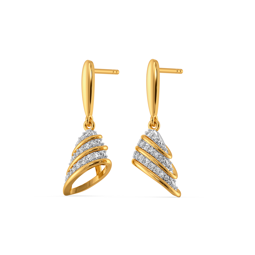 Hem Vibe Diamond Earrings
