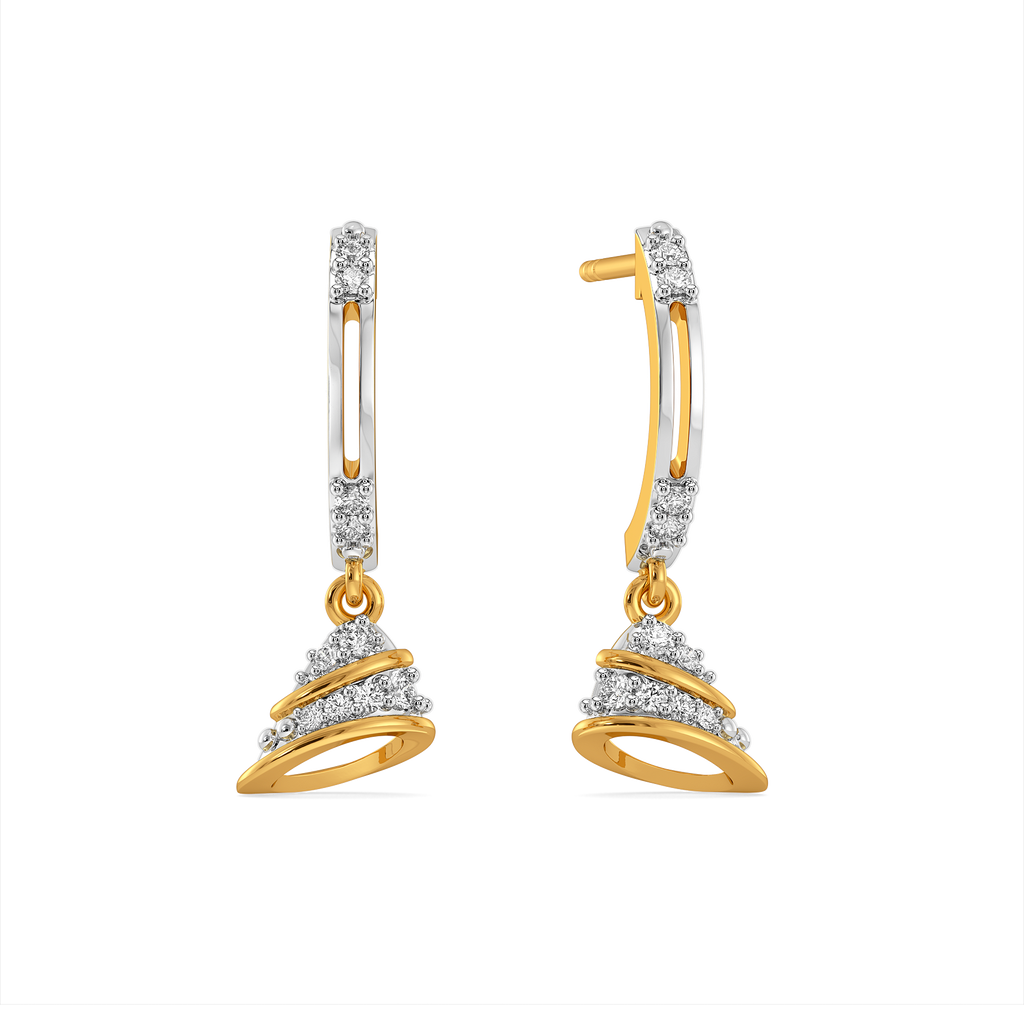 Hem Vibe Diamond Earrings