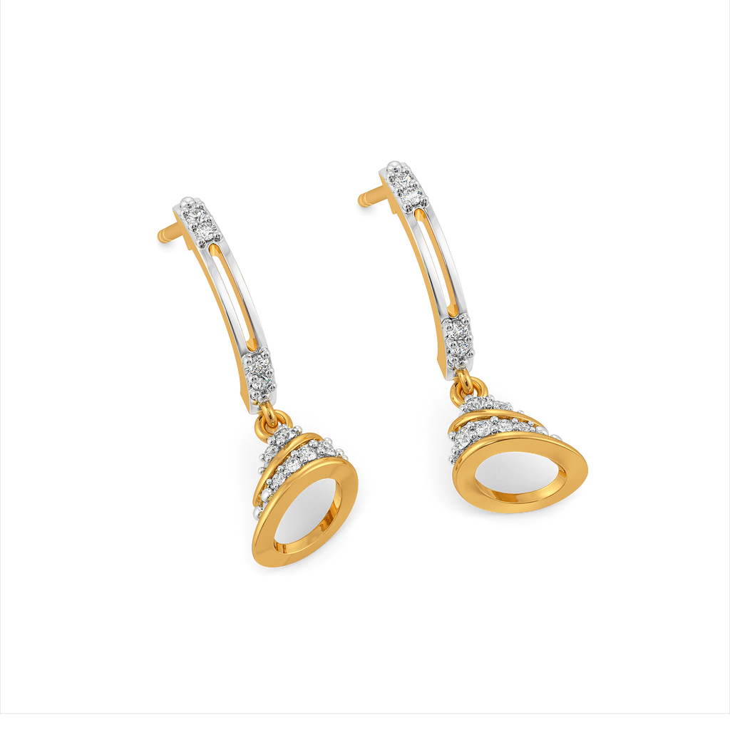 Hem Vibe Diamond Earrings