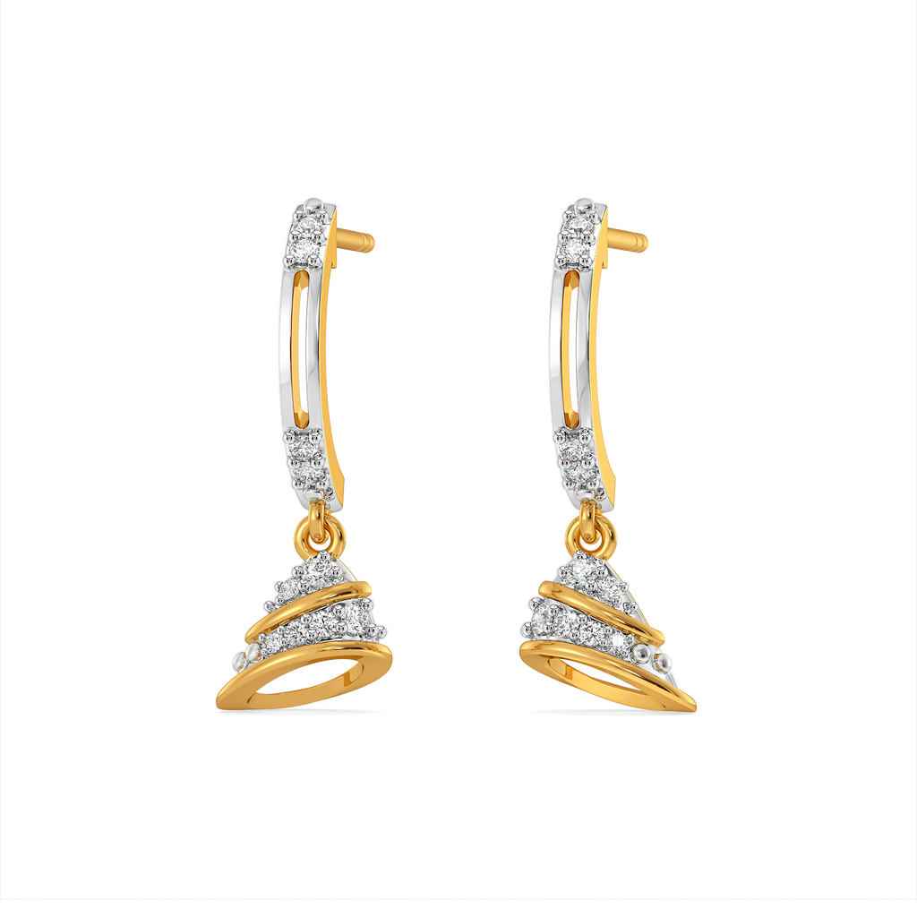 Hem Vibe Diamond Earrings