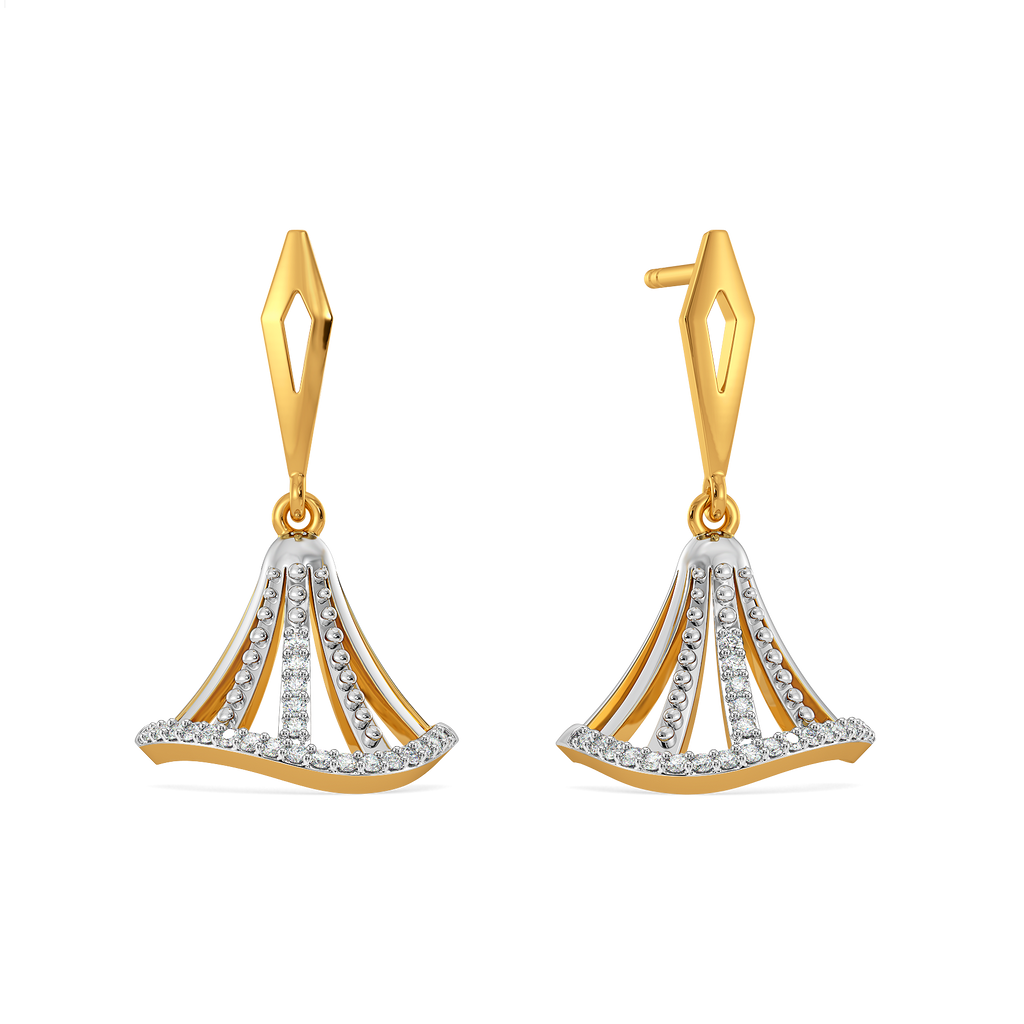 Playful Hems Diamond Earrings