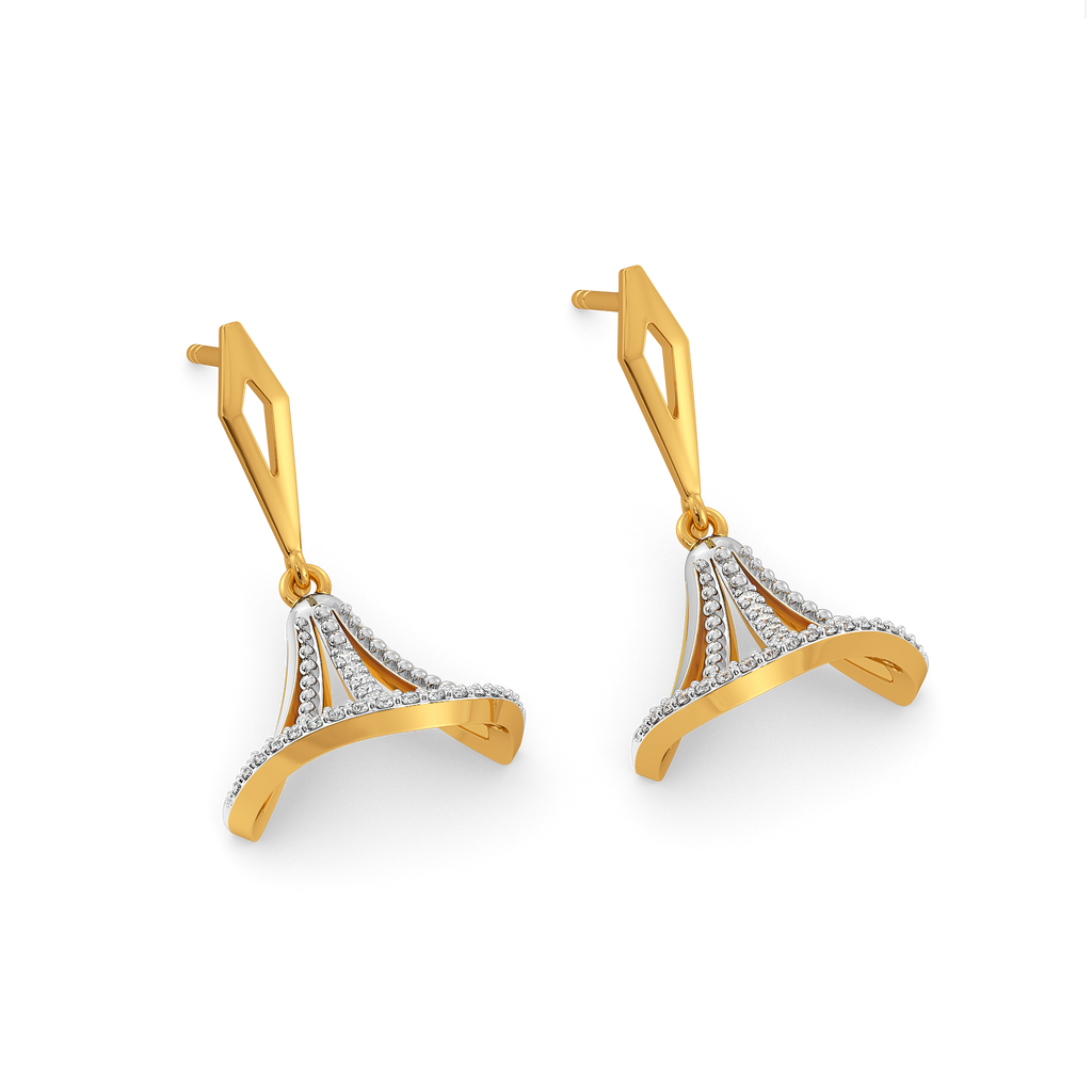 Playful Hems Diamond Earrings