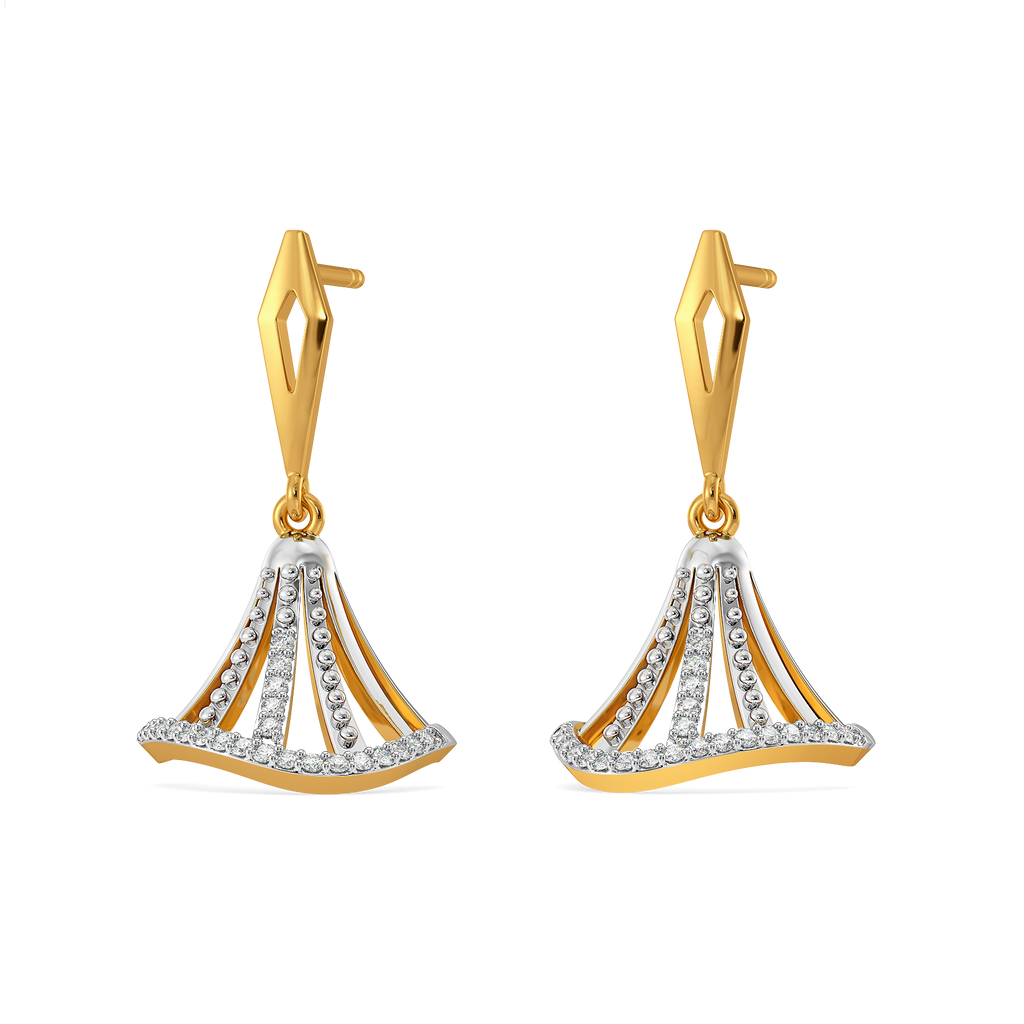 Playful Hems Diamond Earrings
