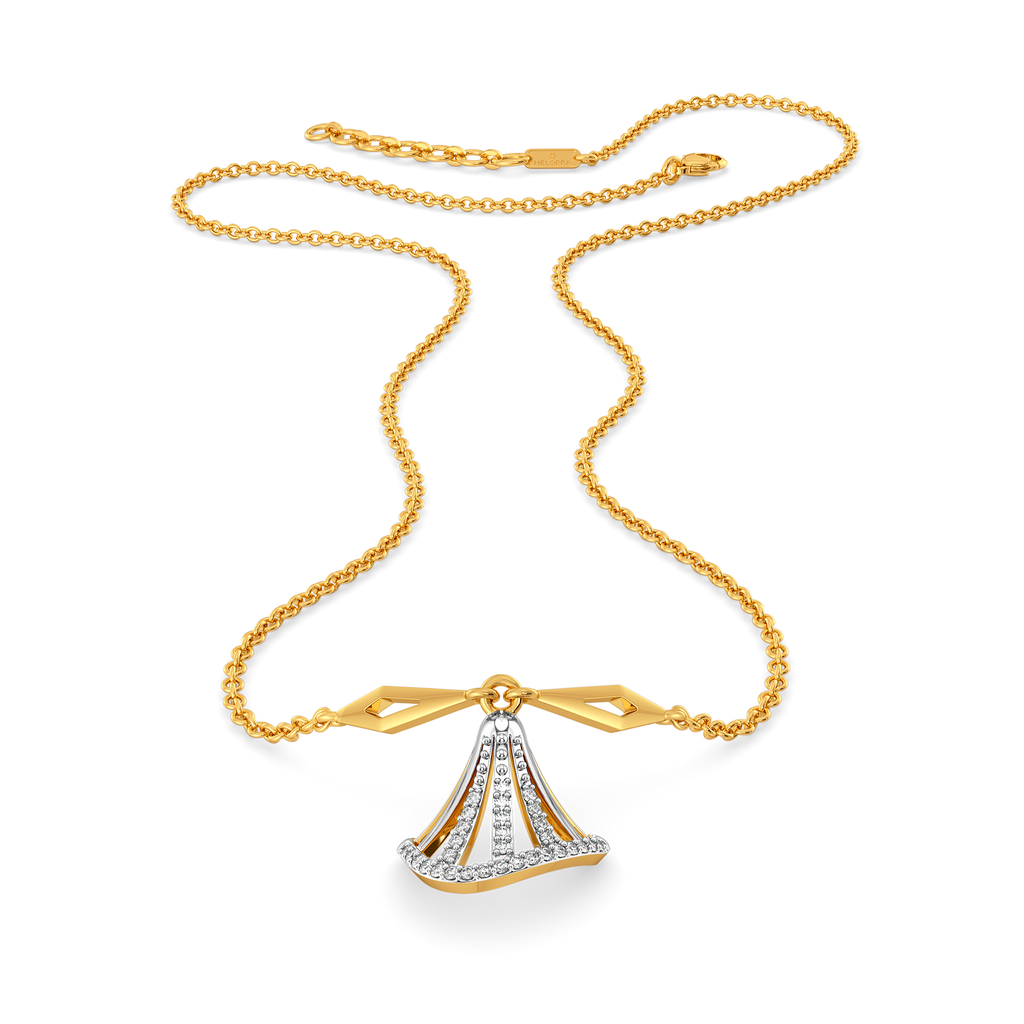 Playful Hems Diamond Necklaces