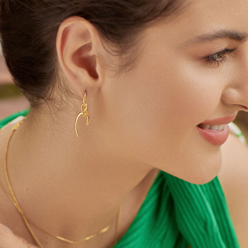 Knot Today Gold Earrings