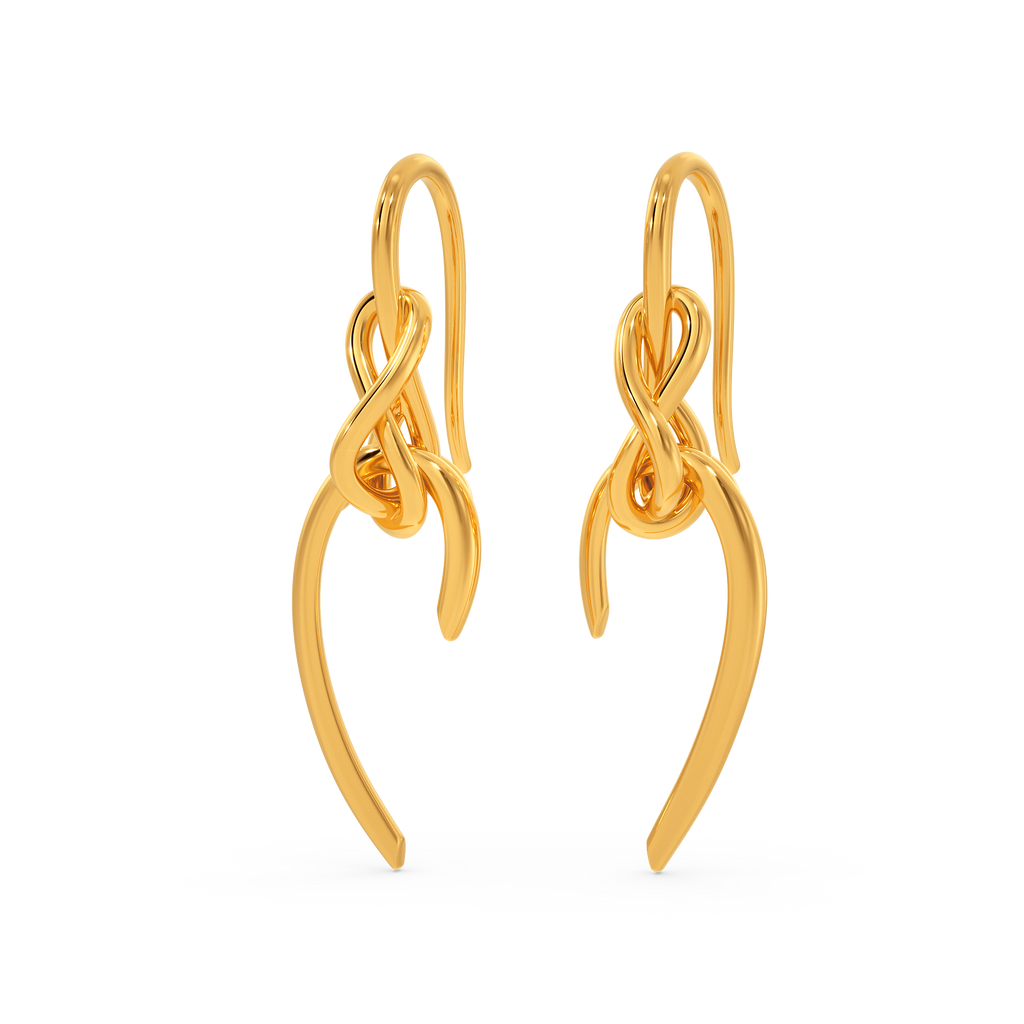 Knot Today Gold Earrings