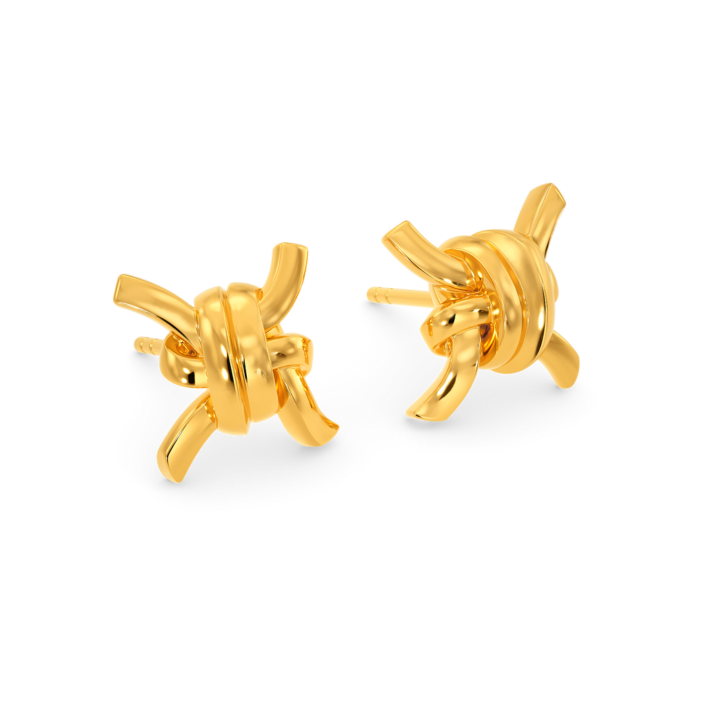 Knot So Basic Gold Earrings