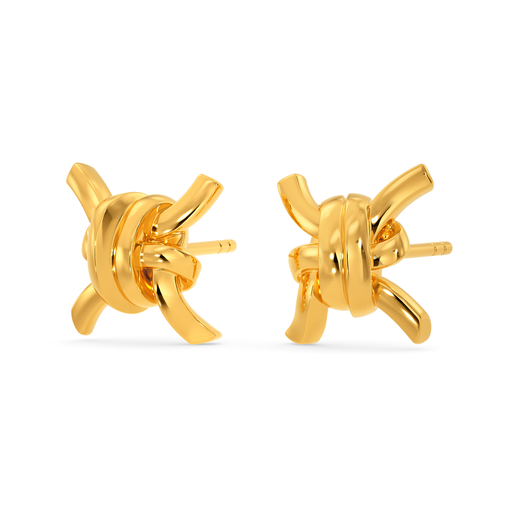 Knot So Basic Gold Earrings
