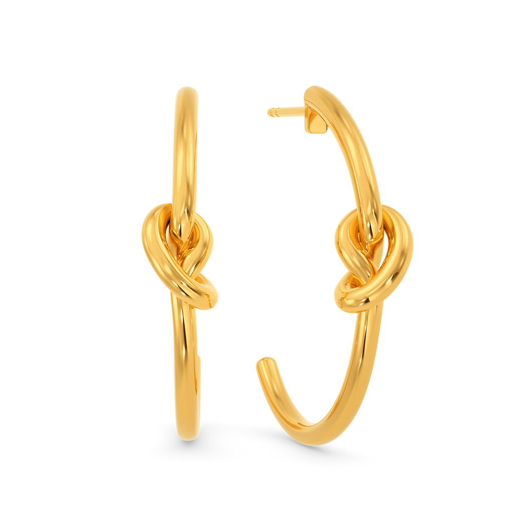 Knotty Pines Gold Earrings