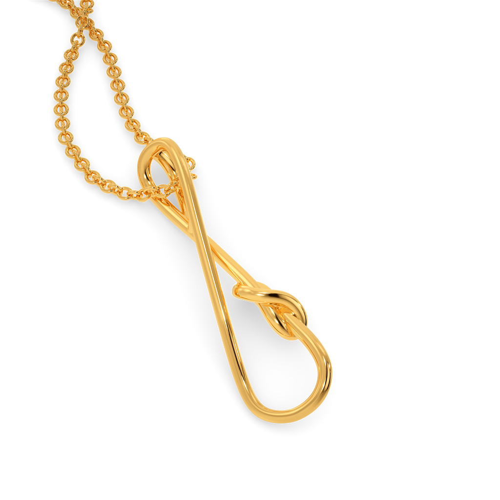 Infinite Loop Gold Pendants