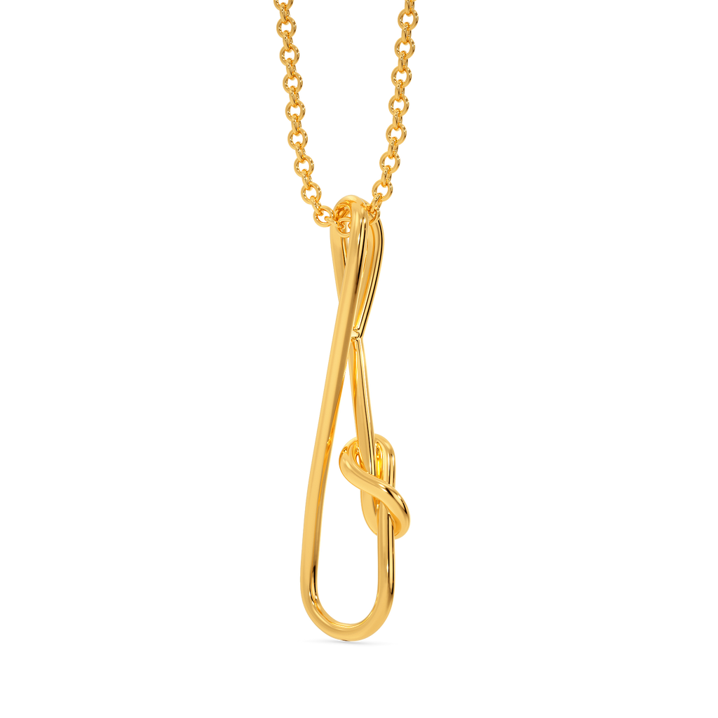 Infinite Loop Gold Pendants