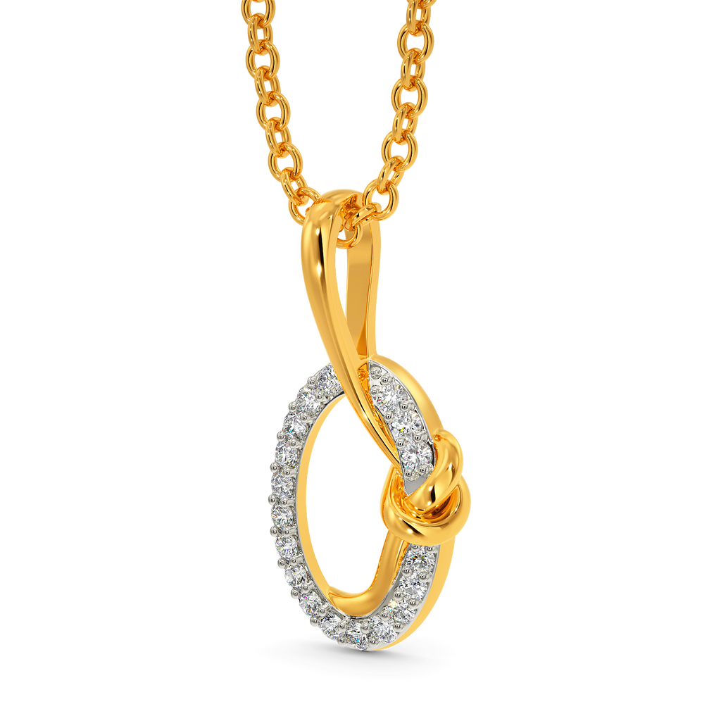 Wrapped In A Knot Diamond Pendants